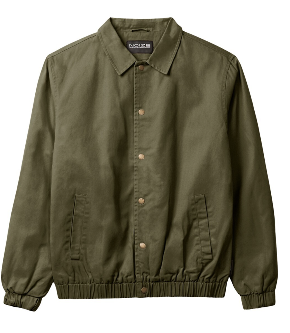 Noize Insulated Waxed Cotton Twill Snap-Front Jacket (photo via The Bay)