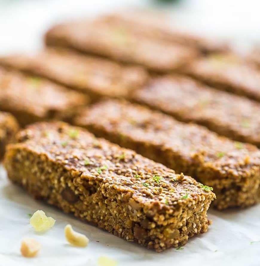 Tropical Quinoa Homemade Protein Bars from Food Faith Fitness