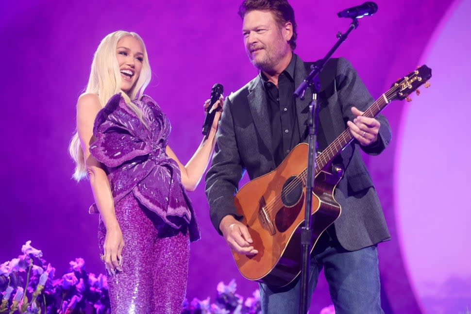 Gwen Stefani and Blake Shelton at the 2024 ACM Awards