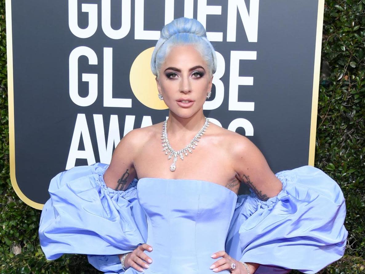 Lady Gaga at the 2019 Golden Globes: Getty Images