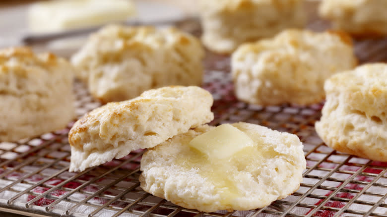 buttered biscuits