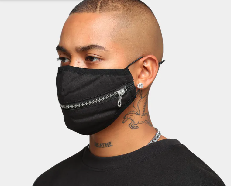 Culture Kings zipper reusable cloth face mask