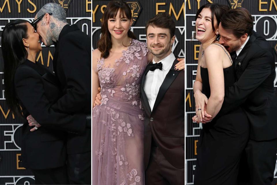 <p>Matt Baron/BEI/Shutterstock; David Fisher/Shutterstock; Kevin Mazur/Getty</p> Cutest Couples at the 2023 Emmys