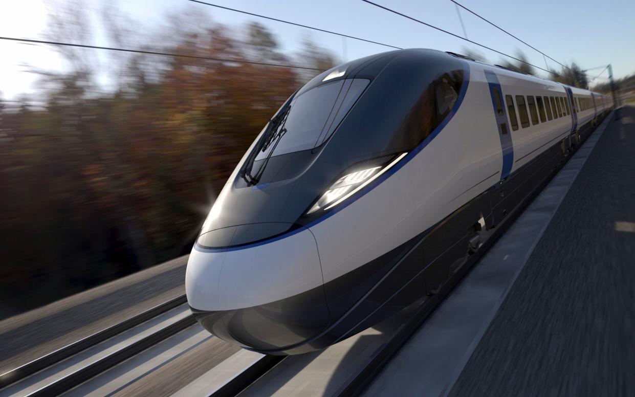 HS2 train artist impression