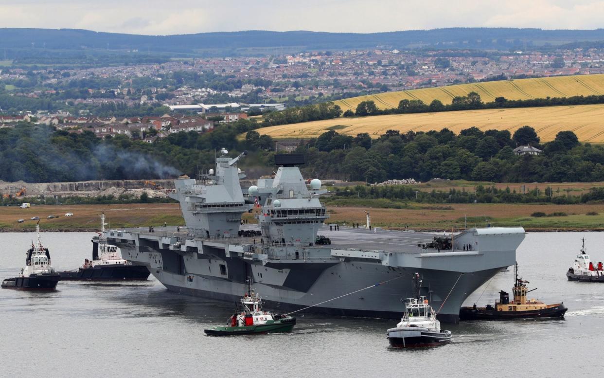 HMS Queen Elizabeth is Britain's most advanced and biggest warship - BRITISH MINISTRY OF DEFENCE