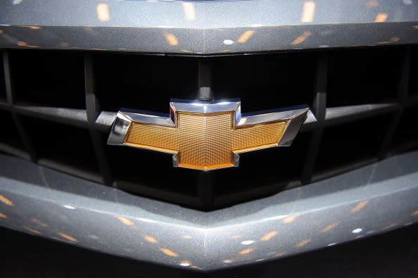 <p><b>Chevrolet</b></p>Although many variations in coloring and detail of the Chevrolet bowtie has changed over the years since its introduction in late 1913, its essential shape has never changed. In 2004, Chevrolet began to phase in the gold bowtie that today serves as the brand identity for all of its cars and trucks marketed globally.<p>(Photo: Getty Images)</p>