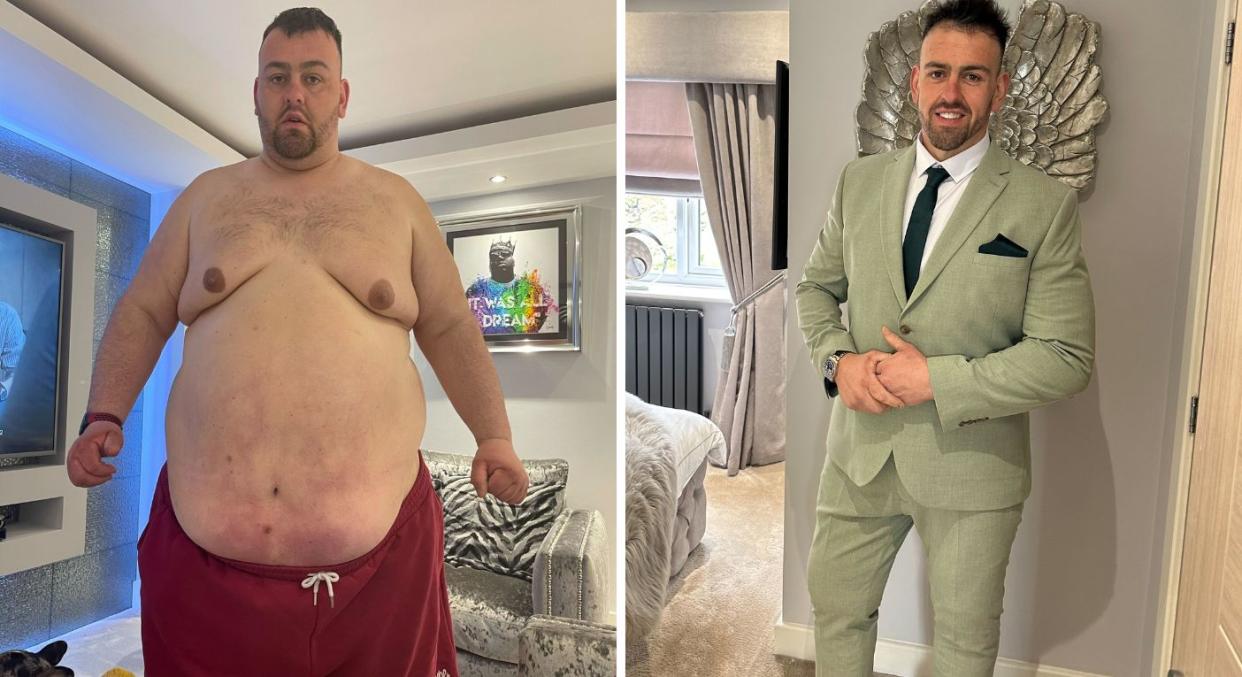 Jonathan Hodgson has shared the secrets behind his 21st weight loss. (Caters)