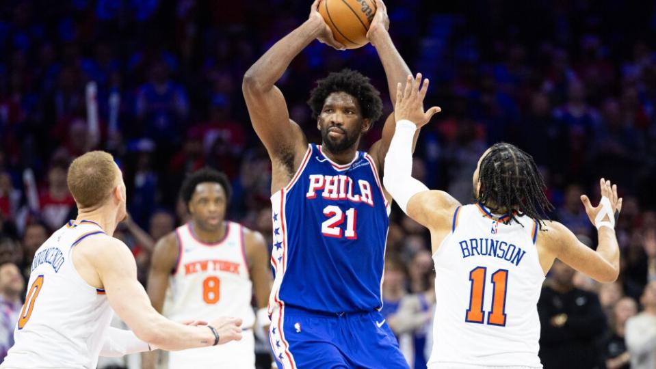 NBA: Playoffs-New York Knicks at Philadelphia 76ers