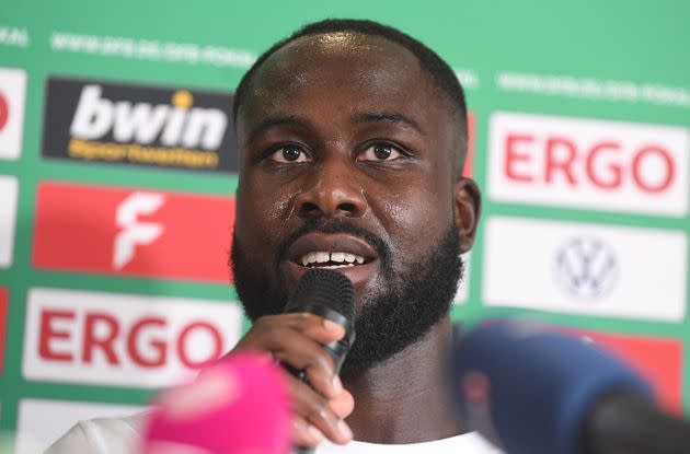 Hamburg-based Teutonia Ottensen says the North German Soccer Federation’s decision to punish the club for breaking off a game in protest against alleged racist abuse directed at team captain Marcus Coffie, pictured, is “a slap in the face.