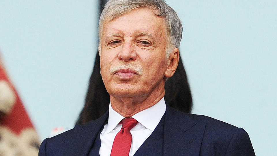 Stan Kroenke, pictured here at an Arsenal game in the Premier League. 