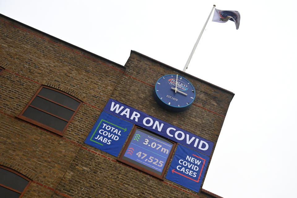 A general view of the headquarters of Pimlico Plumbers, who have stated that they will require new hires to be vaccinated against COVID-19, as the spread of the coronavirus disease (COVID-19) continues, in London, Britain January 14, 2021. REUTERS/Toby Melville