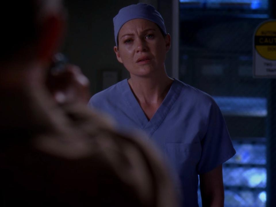 Ellen Pompeo on "Grey's Anatomy" season six episode 24.