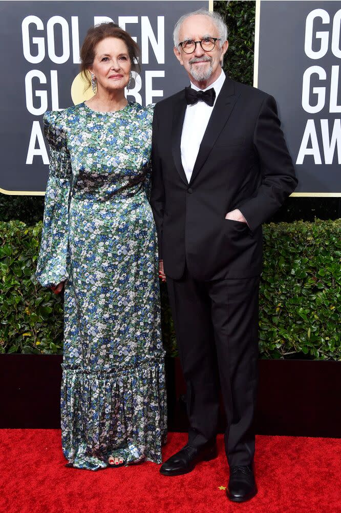 Jonathan Pryce with wife Kate Fahy at the Golden Globes. | Frazer Harrison/Getty