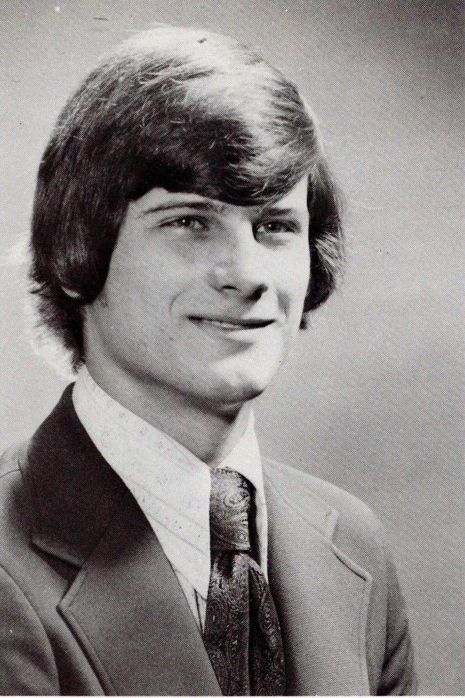 John Roberts is seen in a yearbook photo while attending the then all-boys Catholic prep school in La Porte, Indiana.