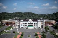 Das Kim-Il-sung-Stadion in Pjöngjang bietet Platz für rund 50.000 Zuschauer. (Bild: Getty Images/Carl Court)