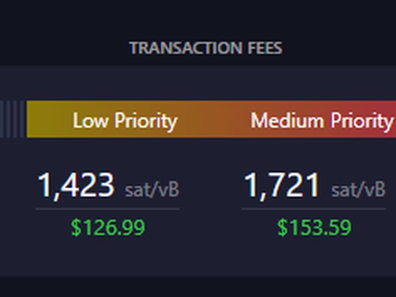 Transaction fee rates on Bitcoin were elevated after the halving (Mempool.space)