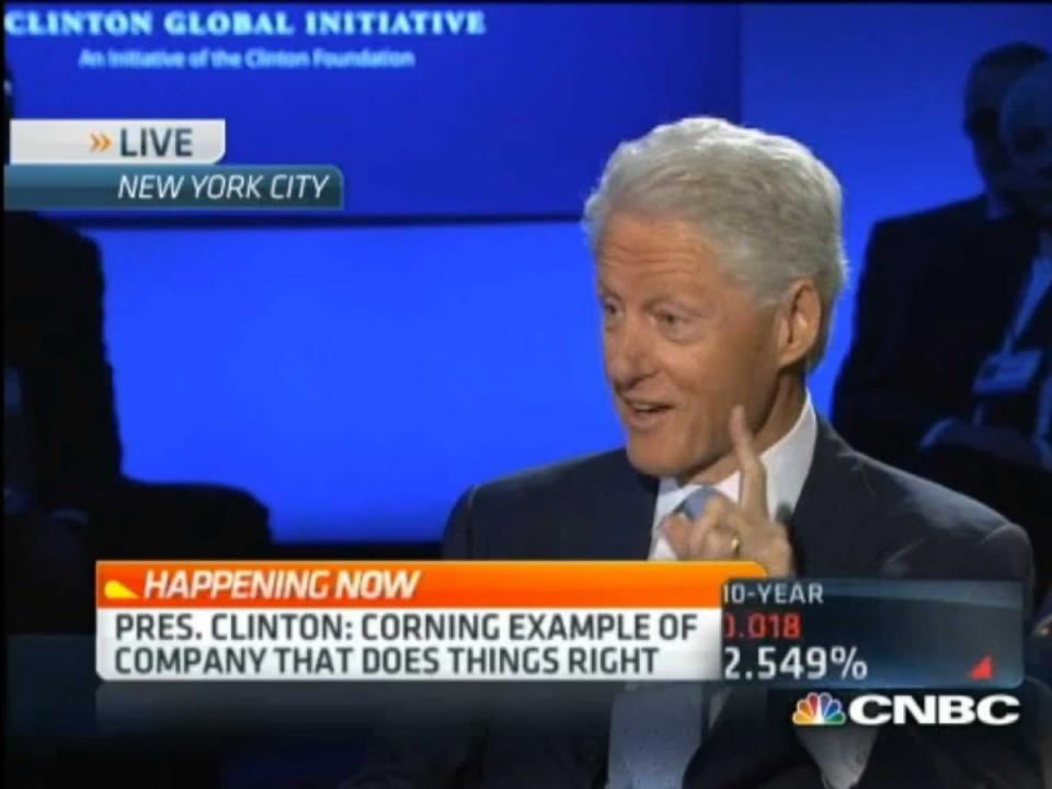 bill clinton cnbc