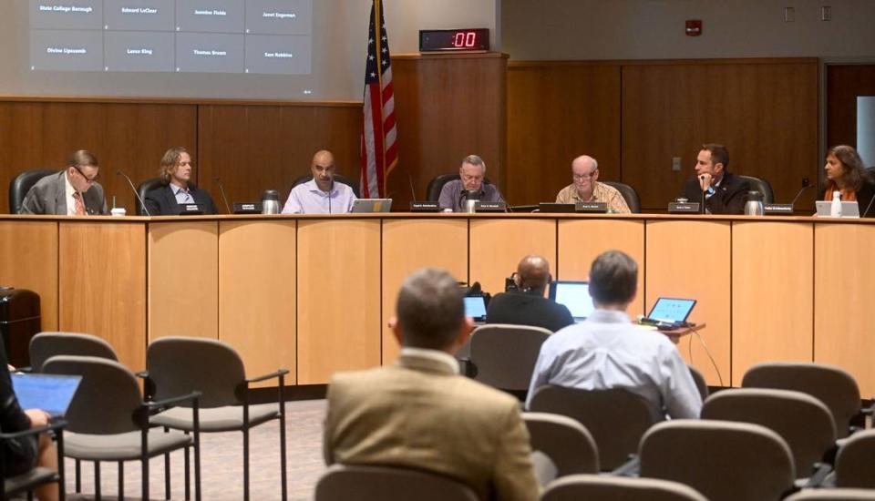 State College Borough Council members share their thoughts Monday about the antisemitic messages that were found in the area.
