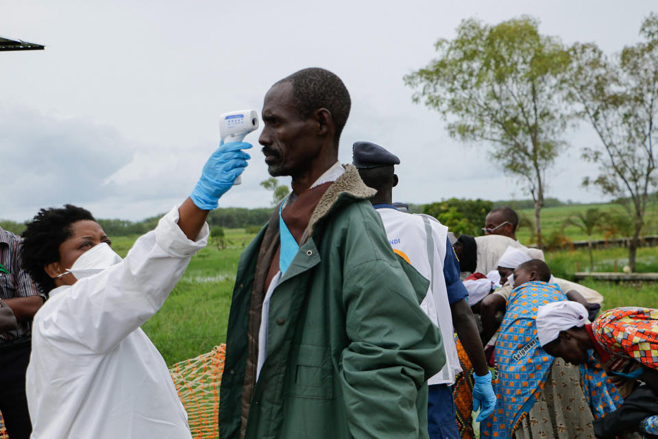 Image: COVID-19 prevention in the Democratic Republic of the Congo (Onesphore Nibigira / AFP - Getty Images)