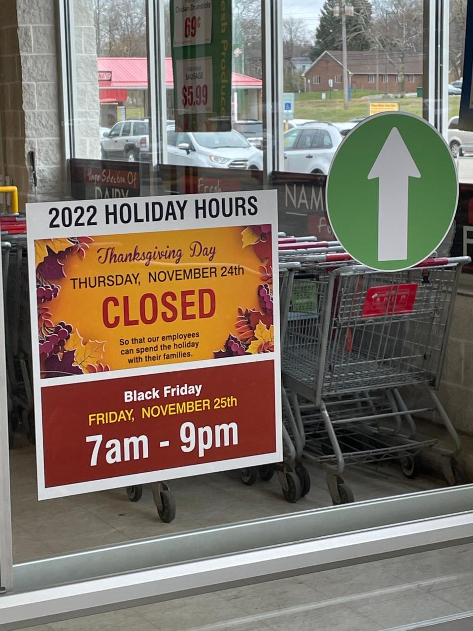 Marc's Stores in northern Ohio will be closed Thanksgiving Day.