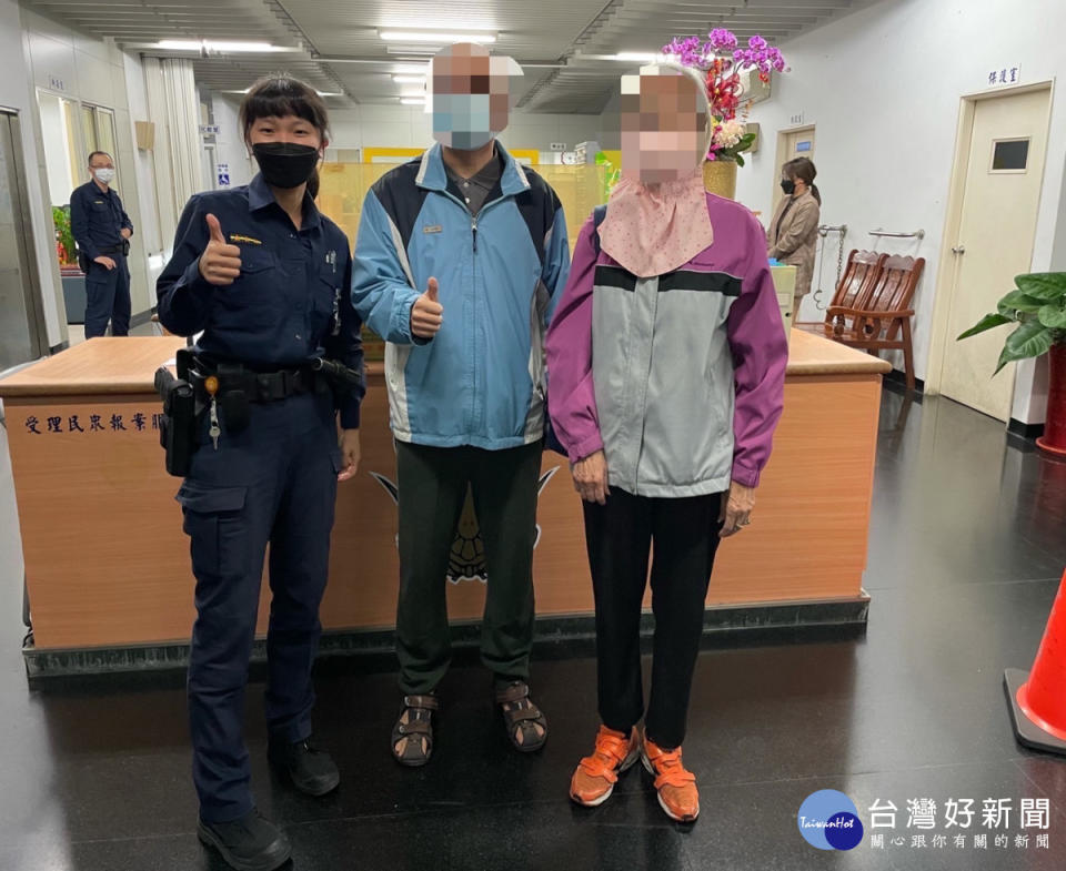 指紋建檔立大功，斗六警助迷失老婦返家 /斗六警分局提供