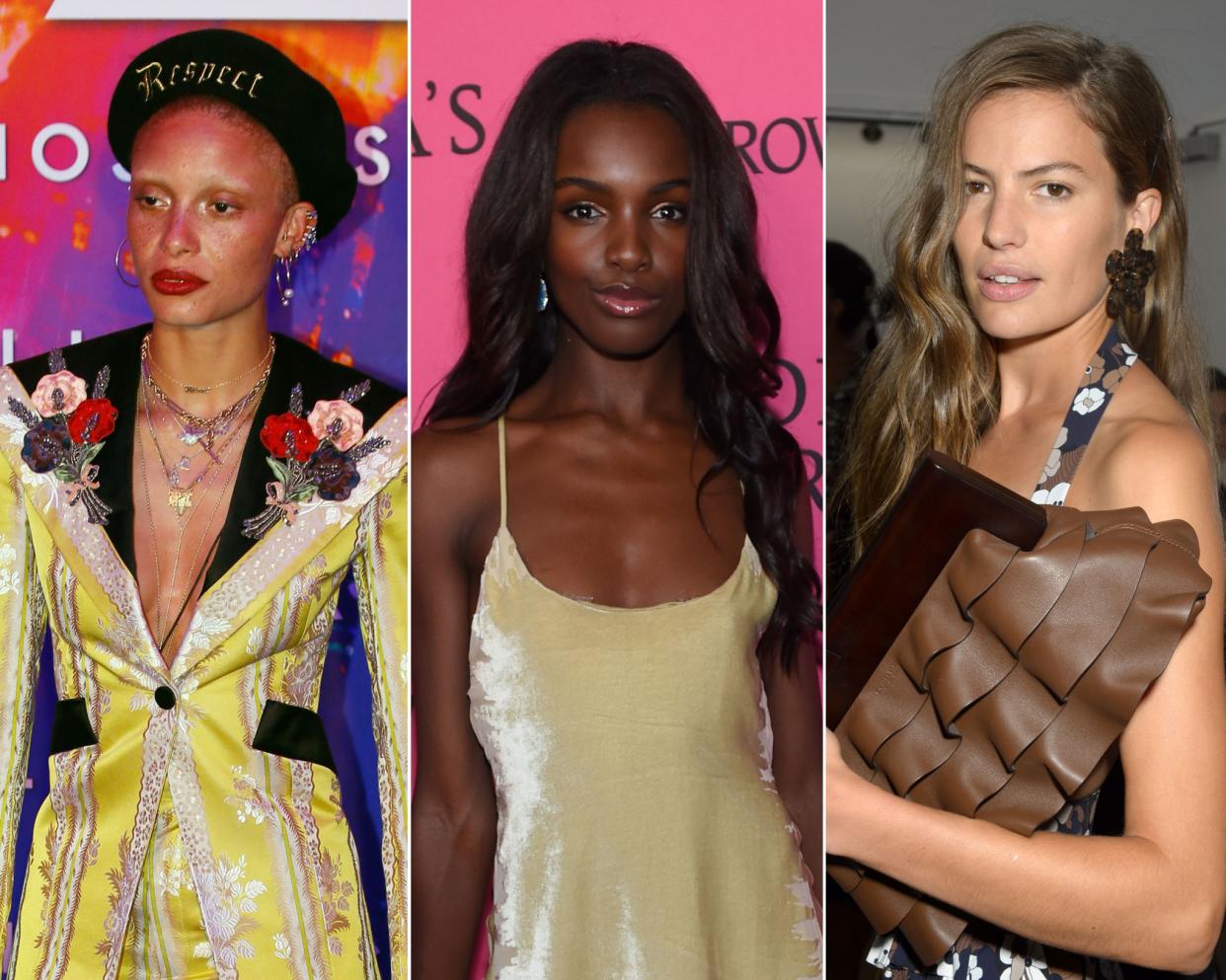 Adwoa Aboah, Leomie Anderson und Cameron Russell (v. l.) sind Models und Aktivistinnen. (Bild: AP Photo/ddp images)