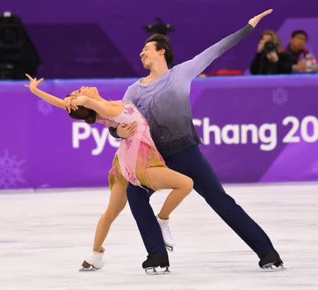 FILE PHOTO - Feb 20, 2018; Pyeongchang, South Korea; Kana Muramoto and Chris Reed (JPN) perform in the figure skating free dance event during the Pyeongchang 2018 Olympic Winter Games at Gangneung Ice Arena. Mandatory Credit: Robert Deutsch-USA TODAY Sports