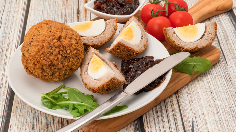 Scotch egg platter