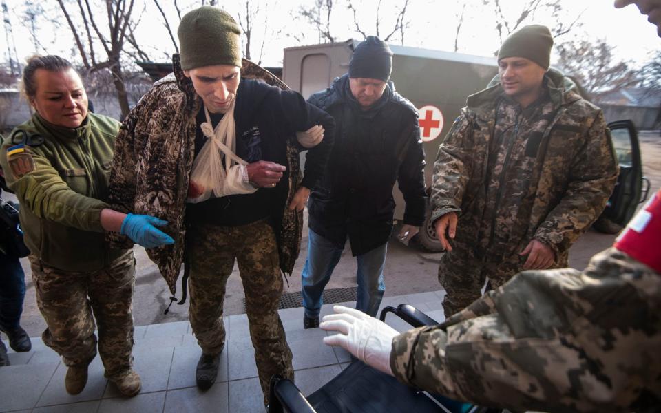 Early in the war, most soldiers were in their 20s and professionals. Now men in their 30s and 40s are coming through, and they are overwhelmingly citizen soldiers - Julian Simmonds for The Telegraph