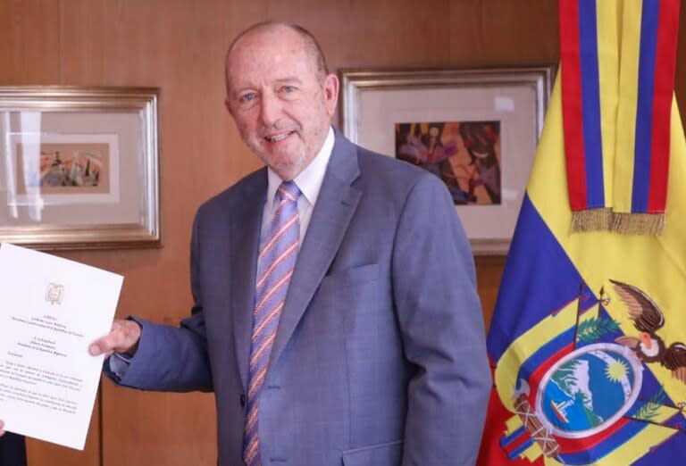 Xavier Monge Yoder, el embajador de Ecuador en la Argentina