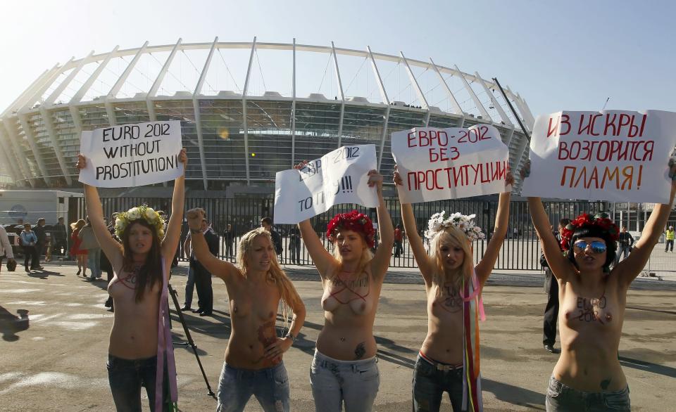 Nackt-Protest in der Ukraine