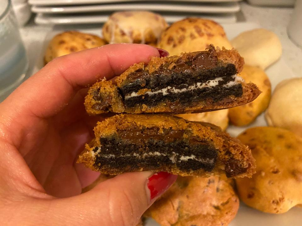 cookie dough fried oreos