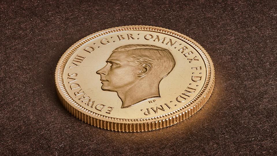 The rare Edward VIII coin. Photo: PA/Royal Mint