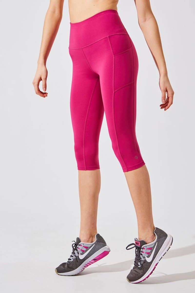 Step Up High Waisted Recycled Polyester Capri. Image via MPG Sport.