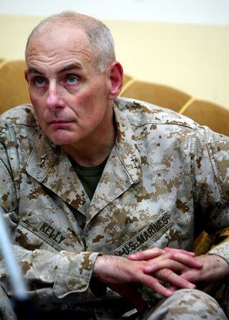U.S. Marine Corps Major General John Kelly is seen in Ramadi, Iraq in this September 1, 2008 file photo. REUTERS/Wathiq Khuzaie/Pool/Files