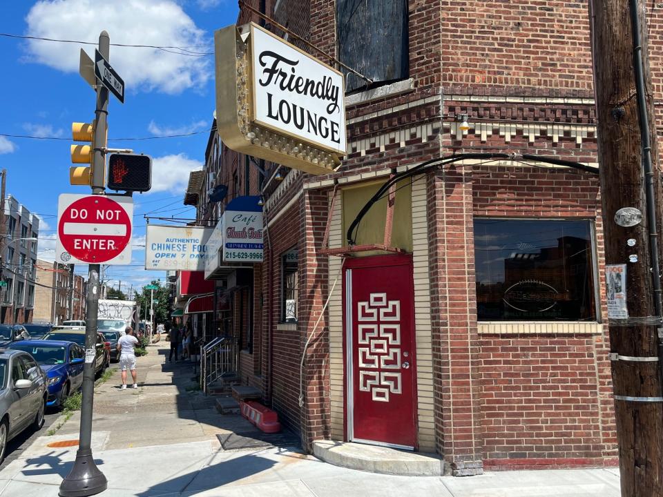 The Friendly Lounge at 8th and Washington in Philadelphia. The bar, founded by Frank "Skinny Razor" DiTullio, was depicted as a mob hangout in Martin Scorsese's 2019 movie "The Irishman."