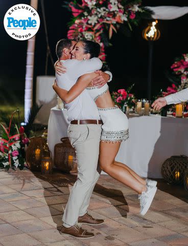 <p>Alyssa Morgan Photography</p> Kalista Caufield and father Doug Miller, father daughter wedding dance