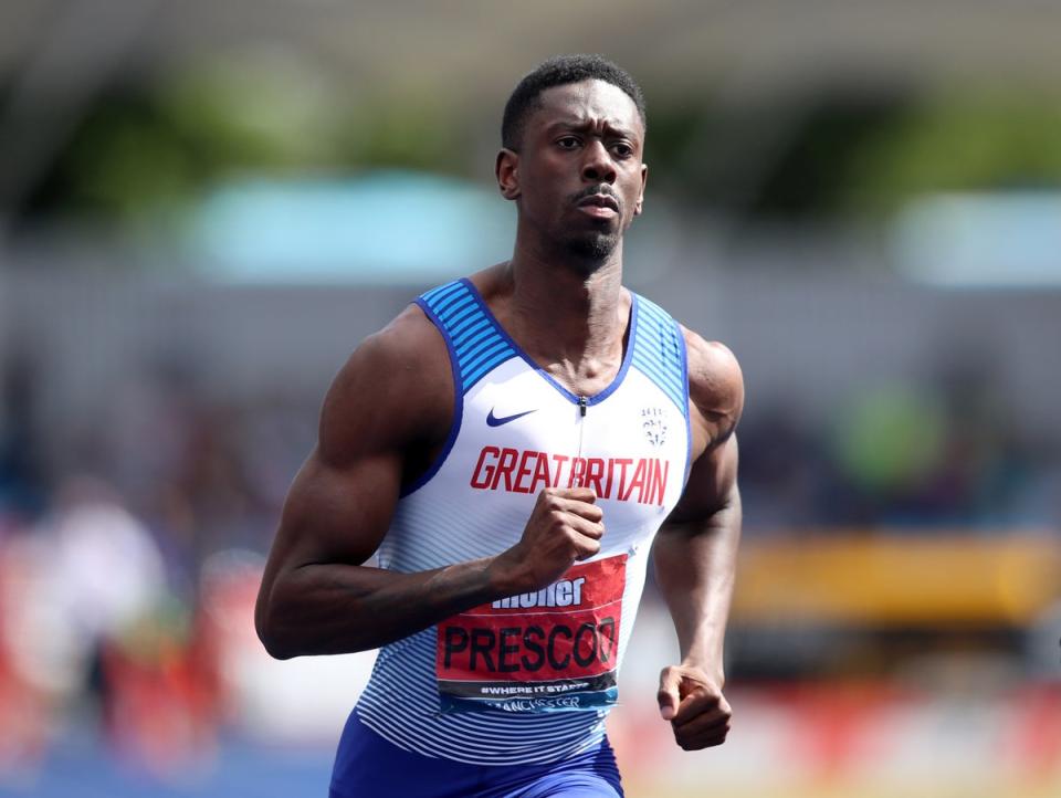 Reece Prescod ran a personal best in May (Isaac Parkin/PA) (PA Wire)