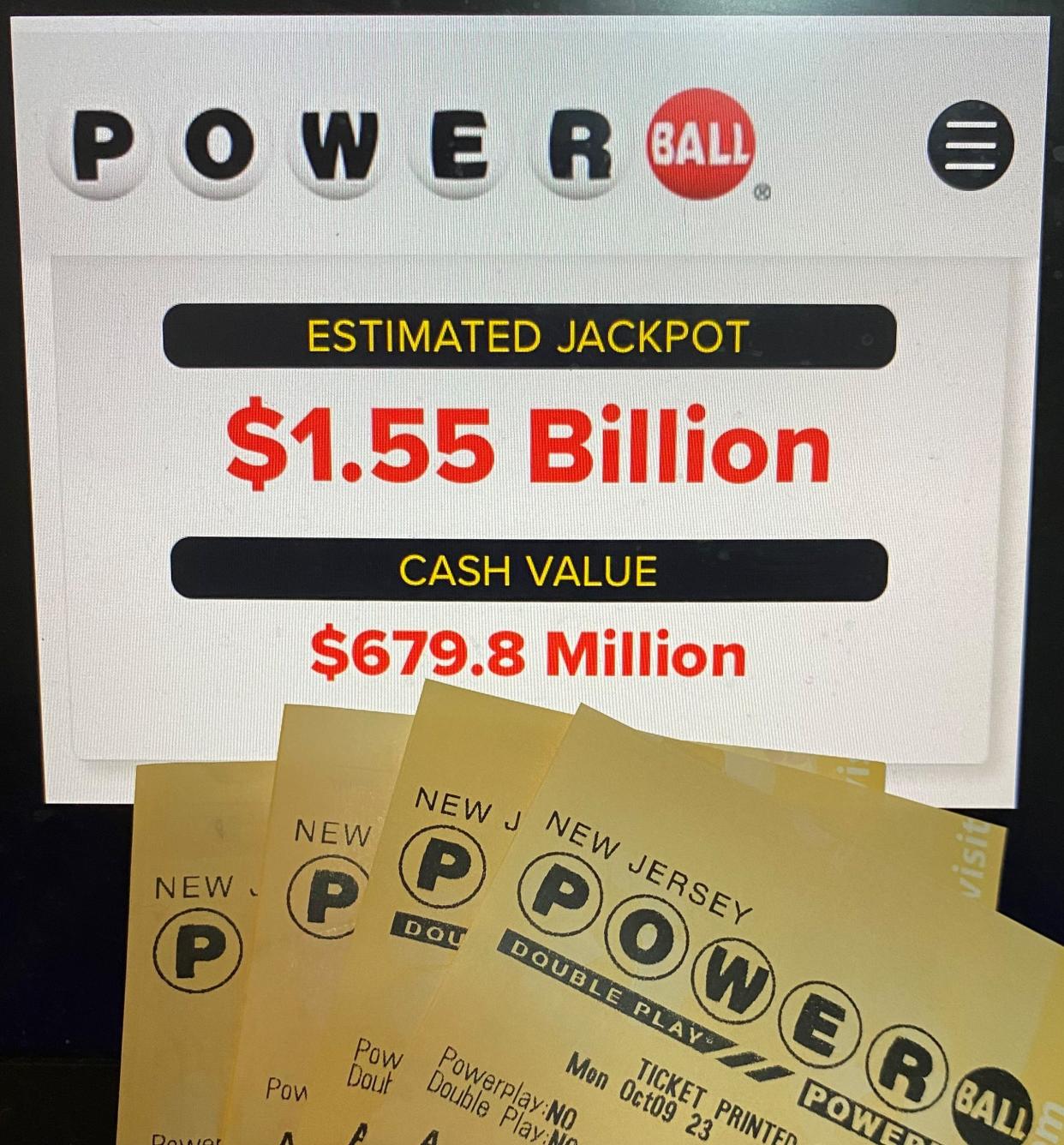 Powerball winning numbers for Monday, Oct. 9. Wednesday's jackpot hits