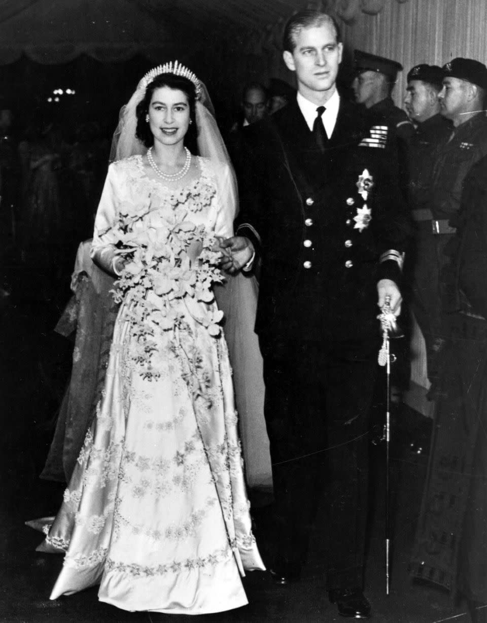 The couple were married in 1947 at Westminster Abbey. Photo: Getty Images