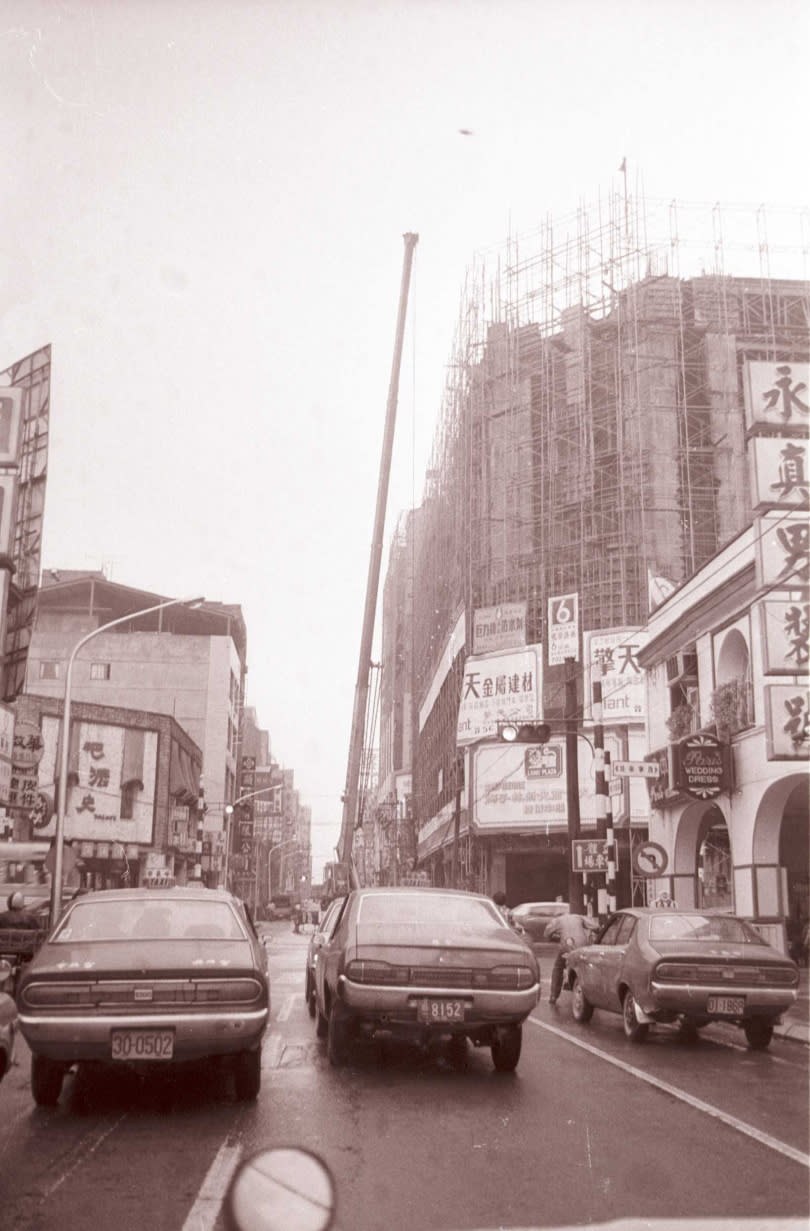 1978年06月06日，西寧南路獅子林大樓興建工程。（圖／報系資料照）
