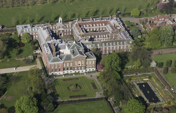 Kensington Palace in London's Hyde Park ... not your every day office, is it?