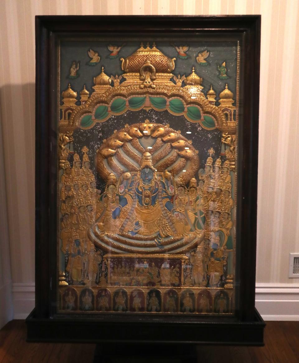 A nearly six-foot-tall, mixed media work of art from India that was crafted sometime in the mid-1800s and includes Islamic influence.   02/10/23