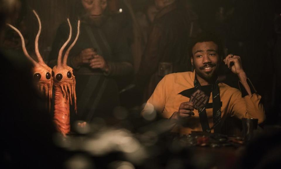 Donald Glover in Solo: A Star Wars Story.