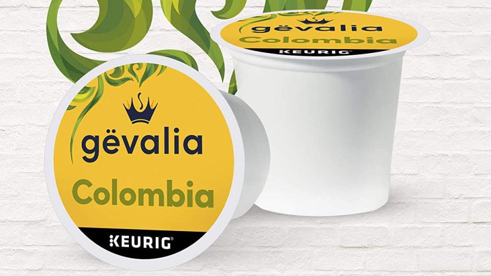 Get this delicious brew of Gevalia coffee in K-Cup pod form at Amazon today.