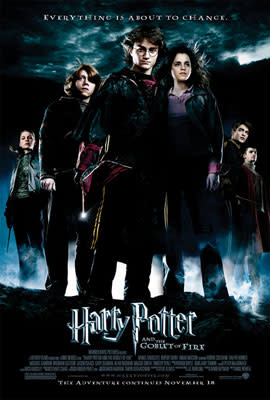 <p>Daniel Radcliffe, Rupert Grint and Emma Watson star in Warner Bros. Pictures' Harry Potter and the Goblet of Fire - 2005</p>