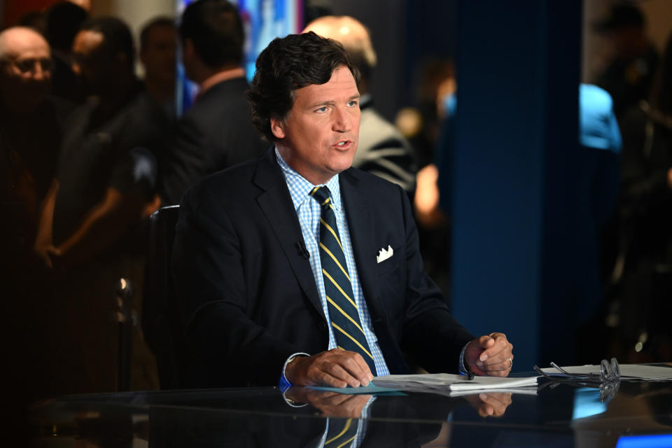 Tucker Carlson in Hollywood, Fla., on Nov. 17, 2022. (Jason Koerner / Getty Images file)