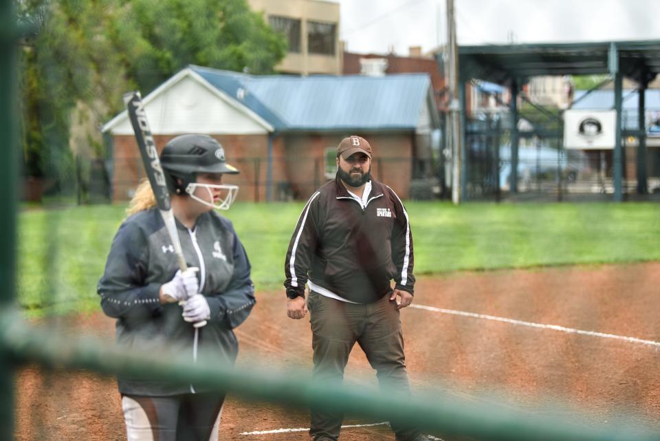 Barrow's new dream became coaching softball at his alma mater. That was realized in February when he was named the Roger Bacon head coach.