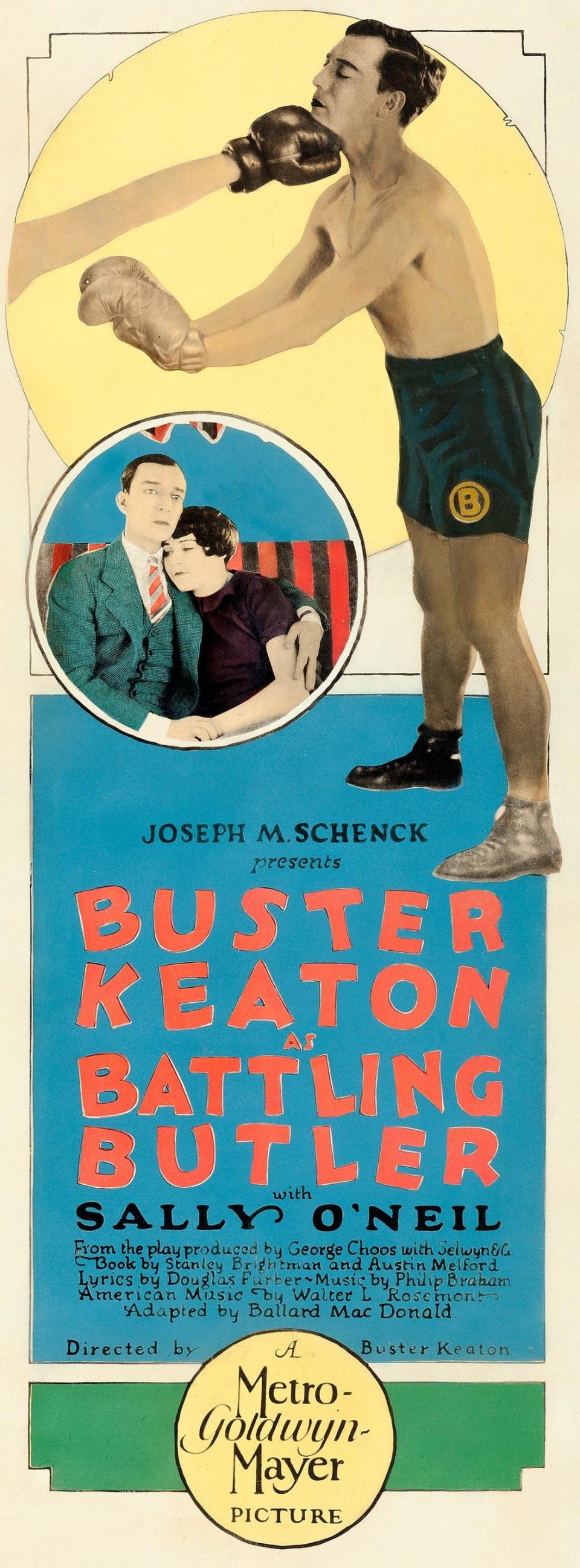 An original poster for Buster Keaton's 'Battling Butler' (1926), a classic silent comedy film to be screened with live music by Jeff Rapsis on Wednesday, July 13 at 7 p.m. at the historic Leavitt Theatre, 259 Main St., Route 1 in Ogunquit. Admission is $12 per person. For more info, call 207-646-3123 or visit www.leavittheatre.com.