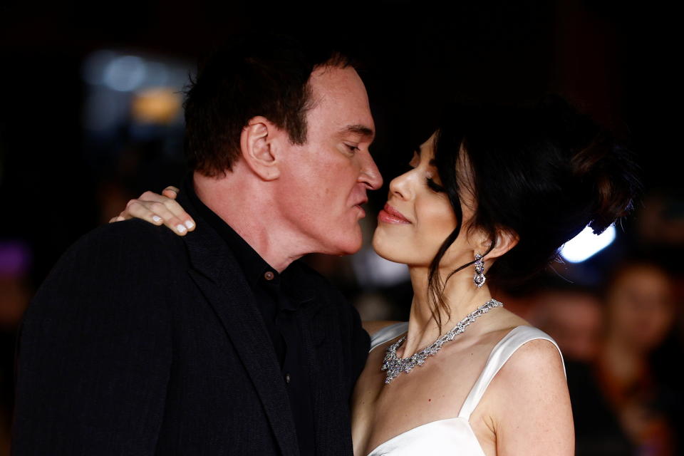 Quentin Tarantino und seine Frau Daniella Pick beim Filmfest in Rom. (Bild: REUTERS/Guglielmo Mangiapane)